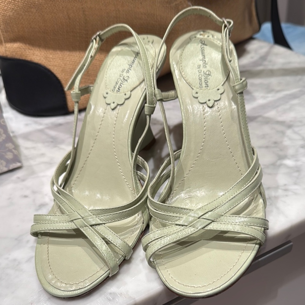Elegant Green Strappy Sandals